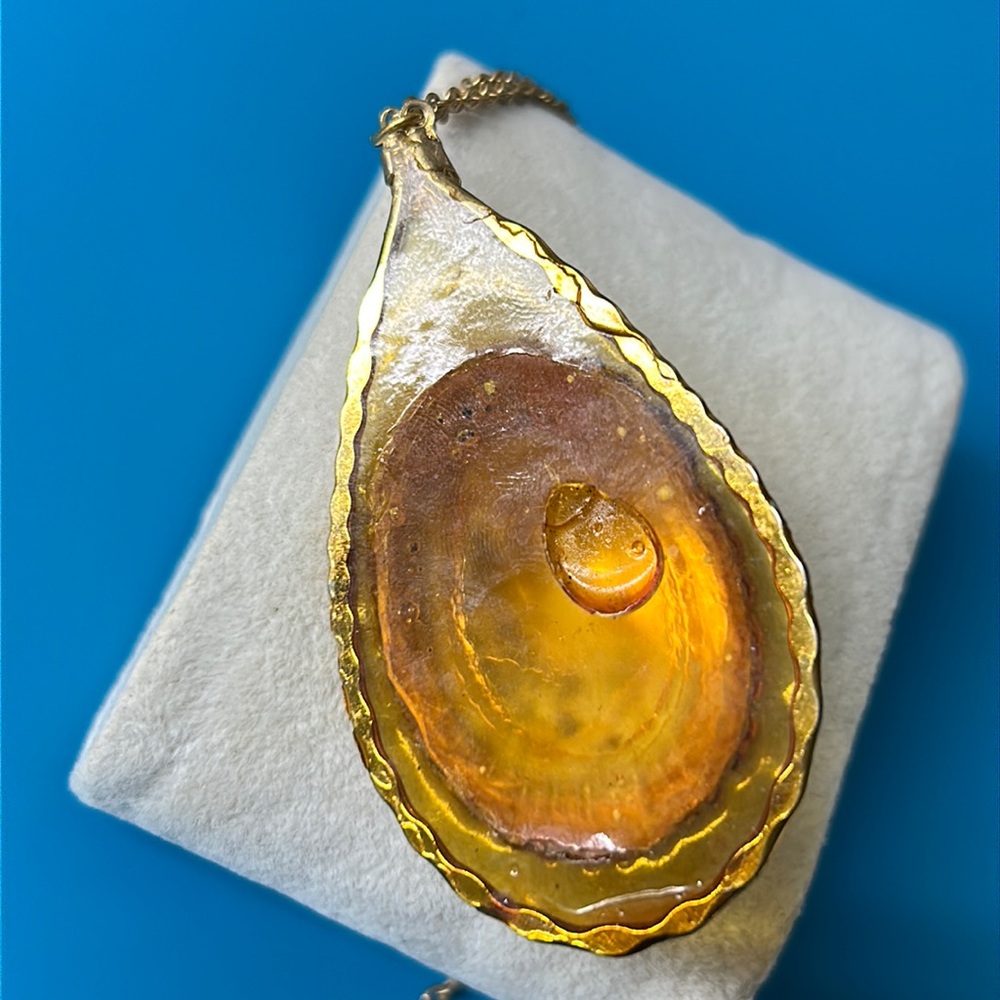 🖤Vtg Hawaiian Opihi shell pendant necklace - Picture 6 of 13